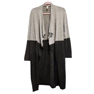 Duster cardigan- grey colorblock